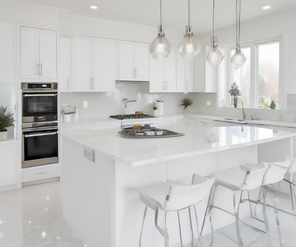 sparkling white quartz