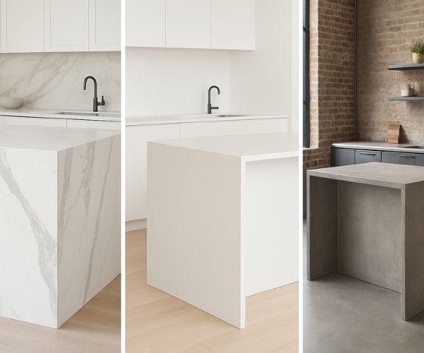 waterfall edge countertop