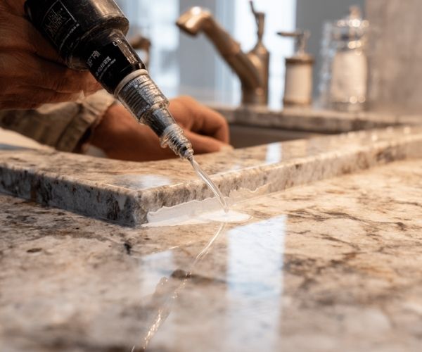 how to install undermount sink to granite